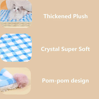 CozyPaws Ultra-Soft Plush Cat Blanket