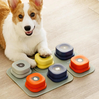 Unlock Your Dog’s Voice – Recordable Talking Buttons with Non-Slip Mat