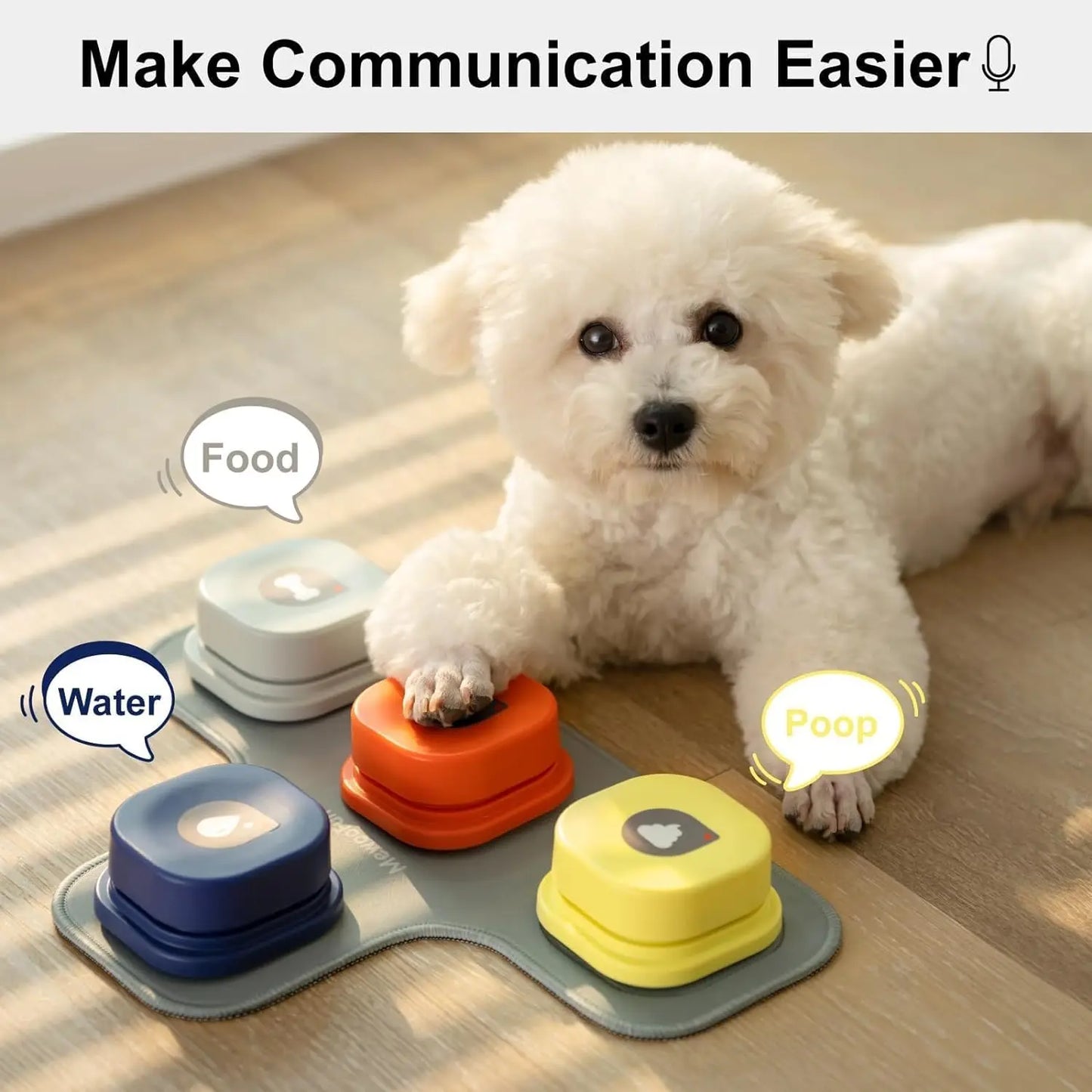 Unlock Your Dog’s Voice – Recordable Talking Buttons with Non-Slip Mat