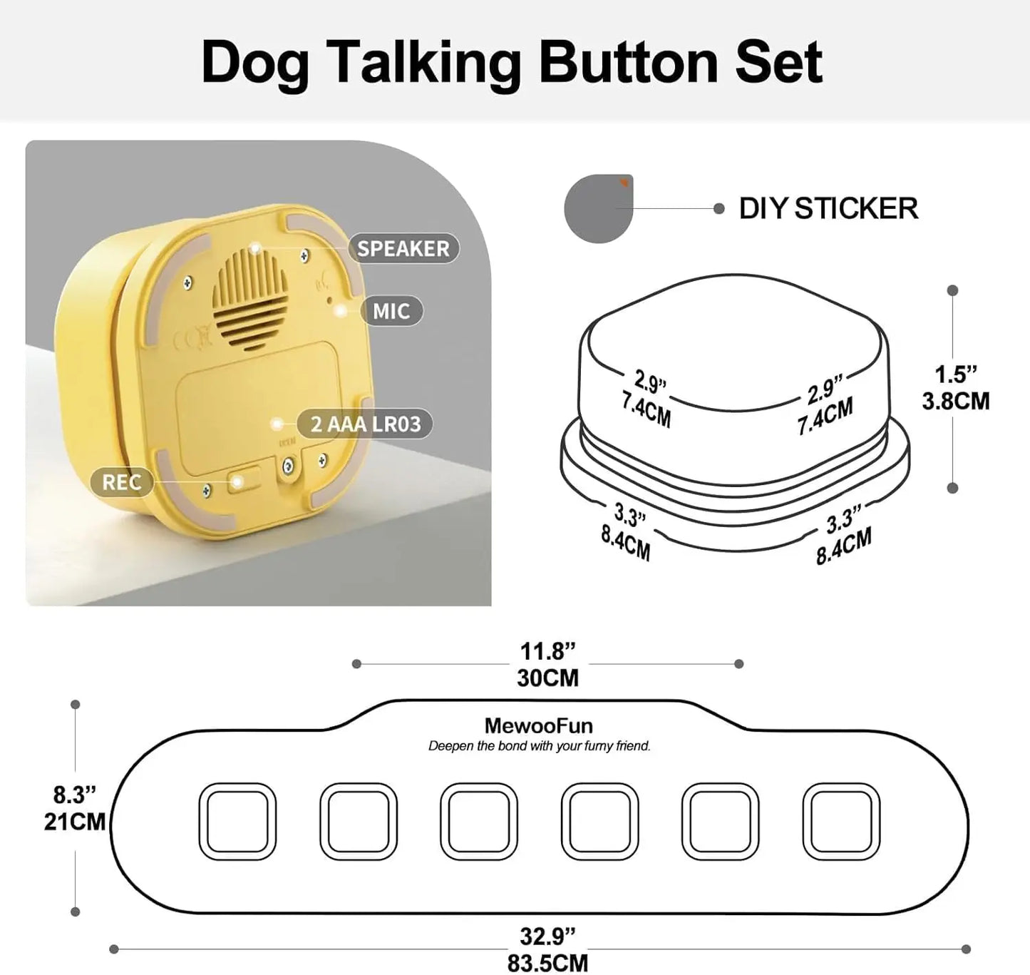 Talking Pet Buttons – Teach Your Dog or Cat to Communicate!