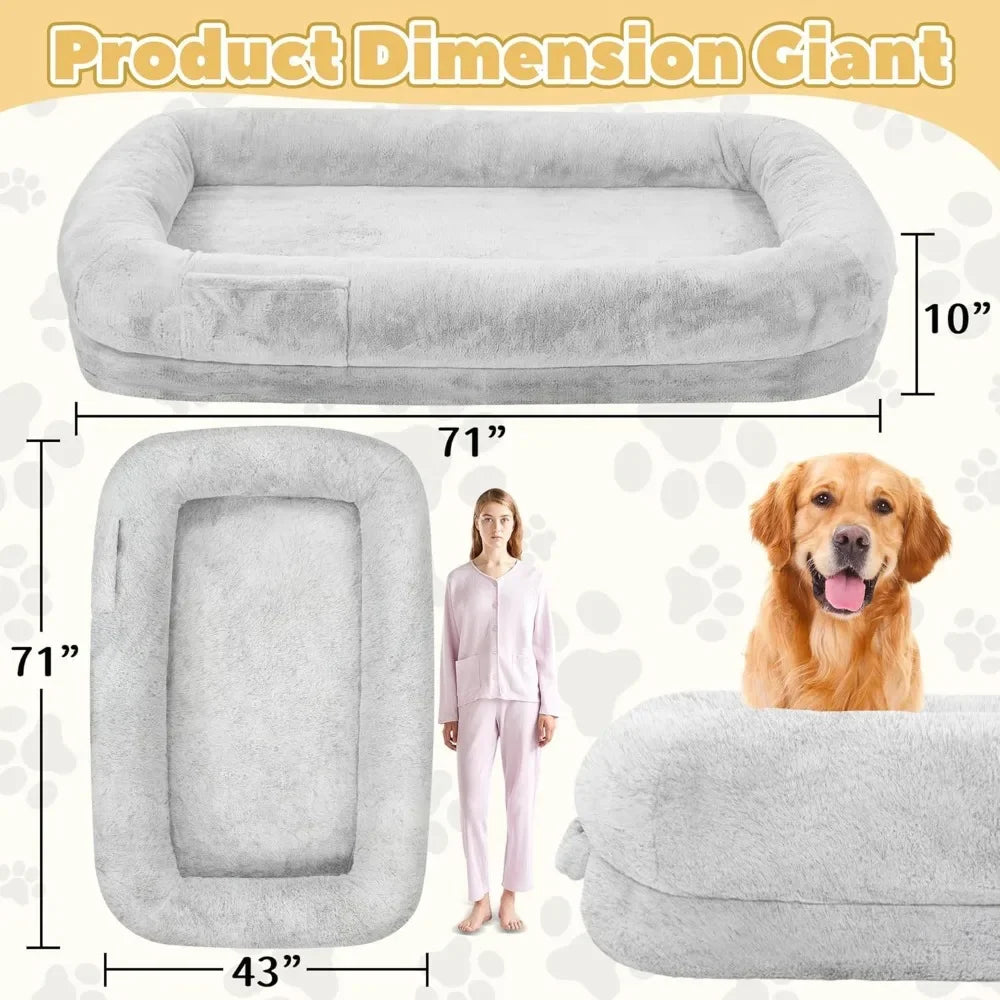 Ultimate Human Dog Bed – Oversized Comfort for Deep Relaxation