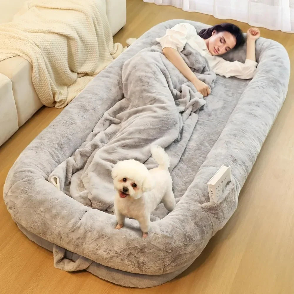 Ultimate Human Dog Bed – Oversized Comfort for Deep Relaxation