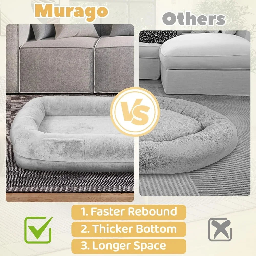 Ultimate Human Dog Bed – Oversized Comfort for Deep Relaxation